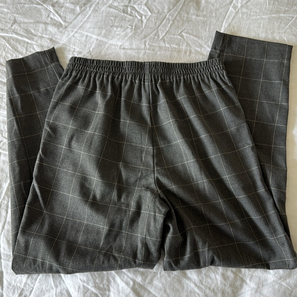 MADEWELL Plaid Trouser Pull On Pant - Picture 3 of 7